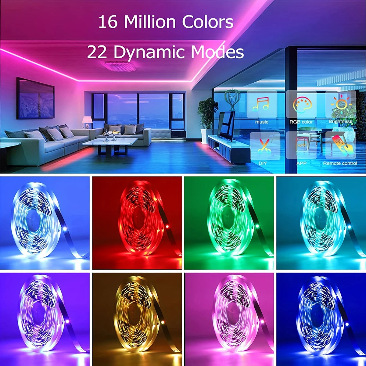 LED Strip – Musik-Sync für Gaming/TV/Deko